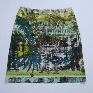 NWOT Van Heusen Jungle Print A-Line Skirt Sz 10
